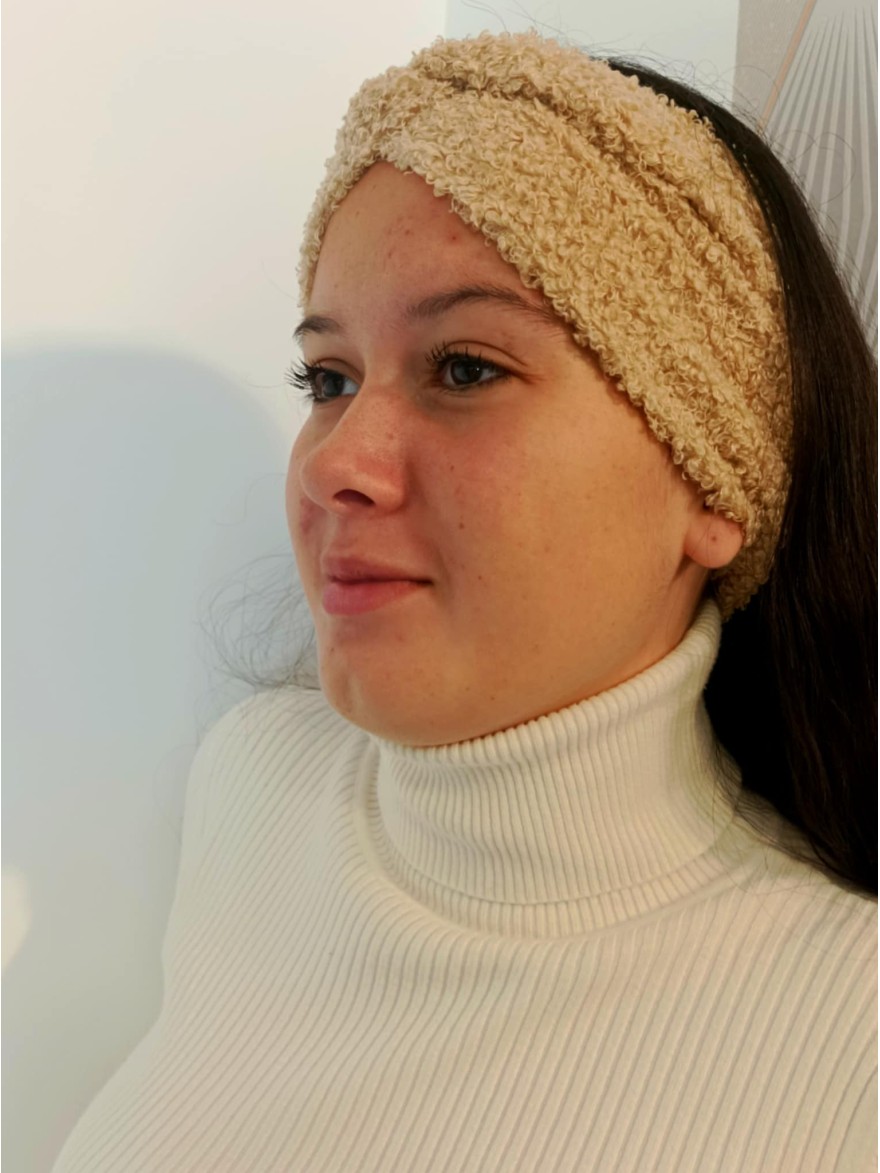 Bandeau Effet Moumoute beige clair | Marina & Paloma