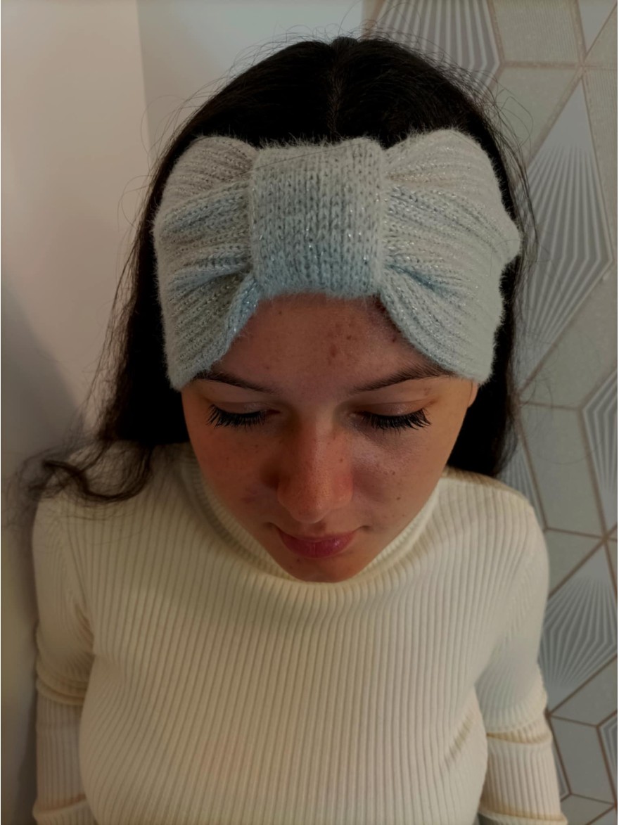 Bandeau Brillant Hiver gris pailleté | Marina & Paloma