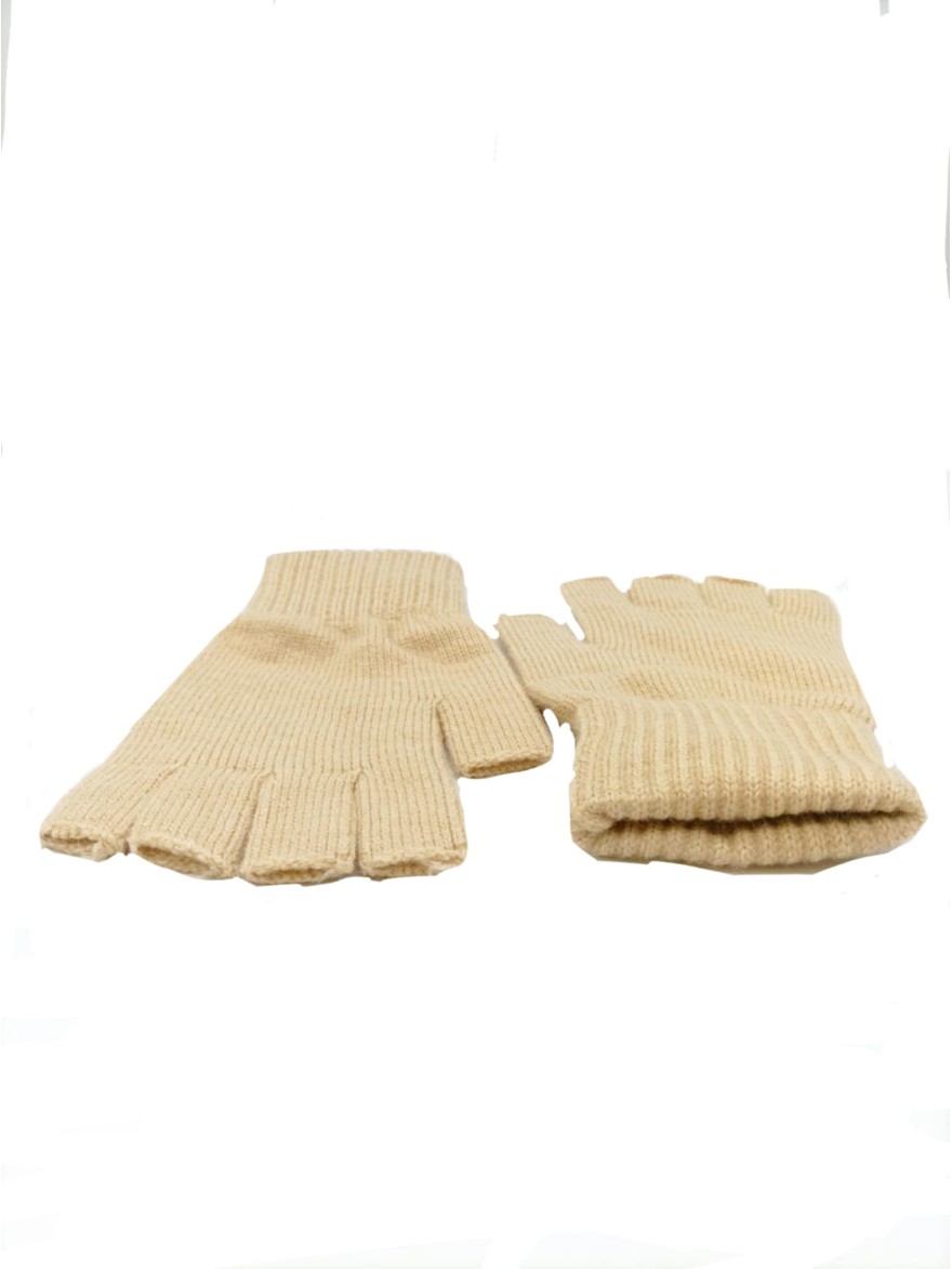 Mitaine en Maille Beige Clair | Marina & Paloma