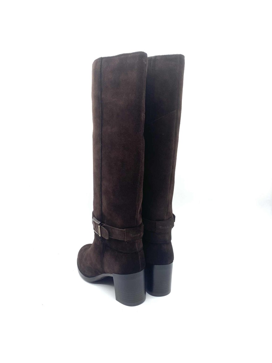 Botte Tamaris 25533 daim marron chic -50% | Marina & Paloma