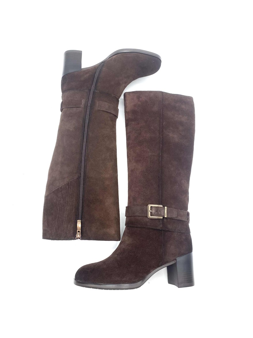 Botte Tamaris 25533 daim marron chic -50% | Marina & Paloma