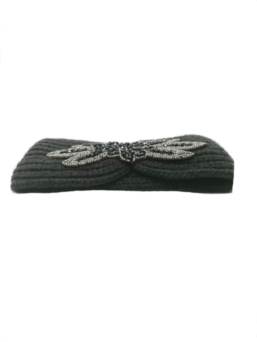 Bandeau Hiver Gris à Perles | Marina & Paloma