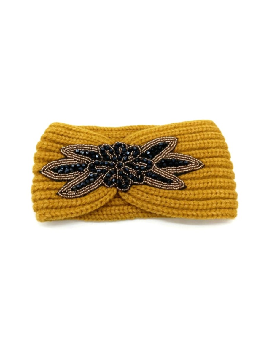 Bandeau Hiver Jaune Moutarde Élégant | Marina & Paloma