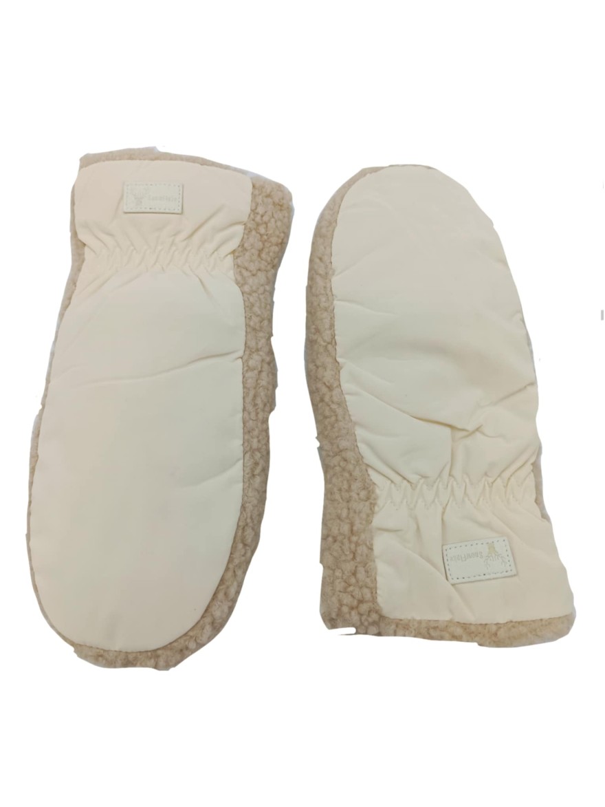 Moufle Moumoute beige et crème | Marina & Paloma