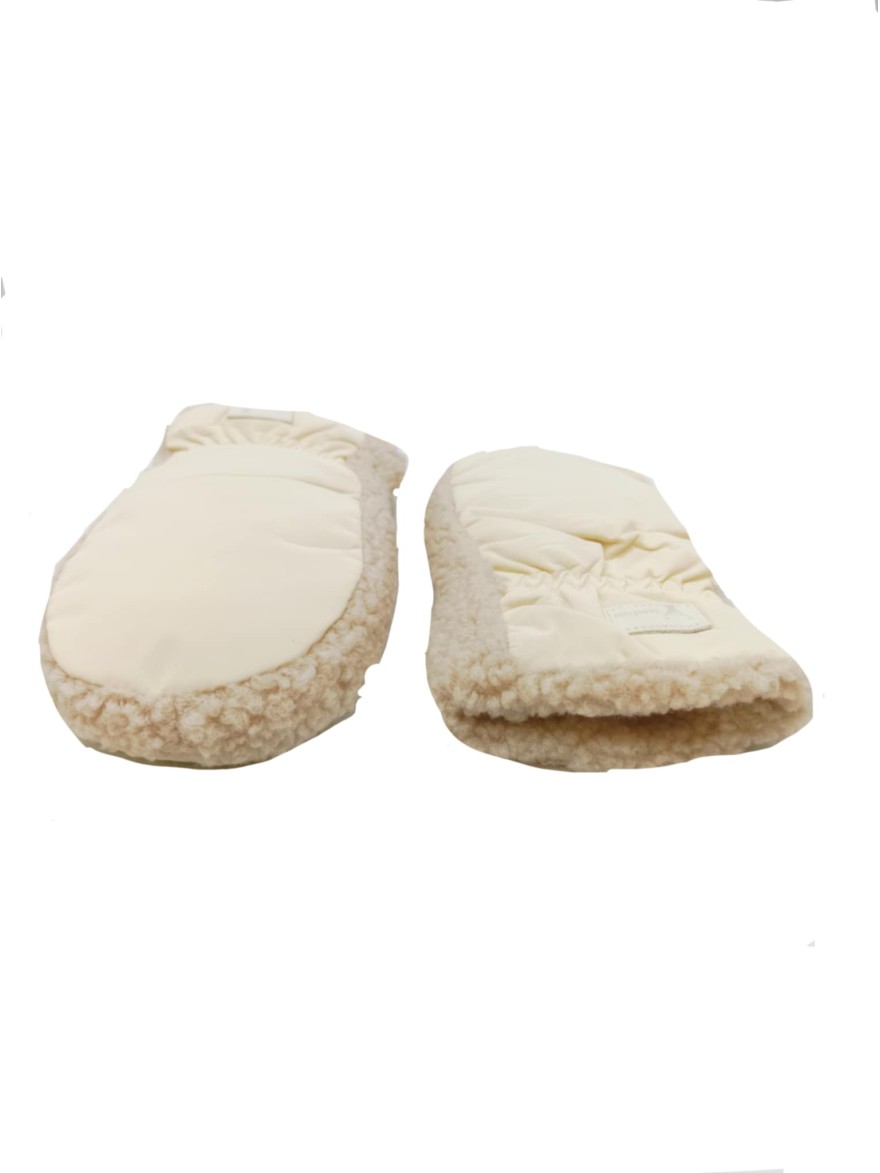 Moufle Moumoute beige et crème | Marina & Paloma