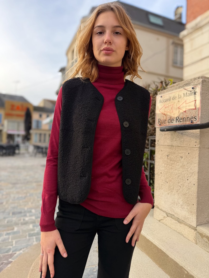 Pull Col Roulé Kilky Bordeaux | Marina & Paloma