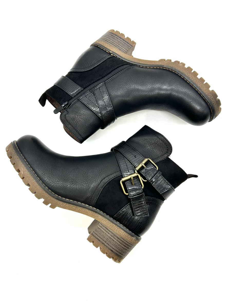 Bottine Hiver Lady Glory femme noire | Marina & Paloma