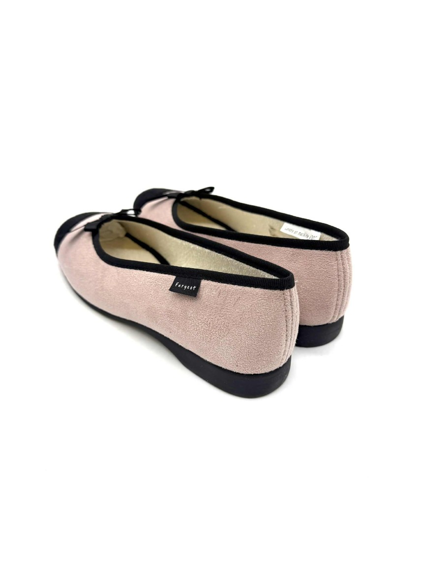 Chausson Fargeot Natif Ballerine Rose & Noir | Marina & Paloma