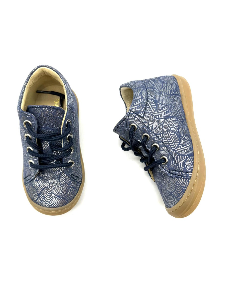 Bottillon Bellamy Princesse Bleu Foncé | Baskets Montantes Graphiques Enfant