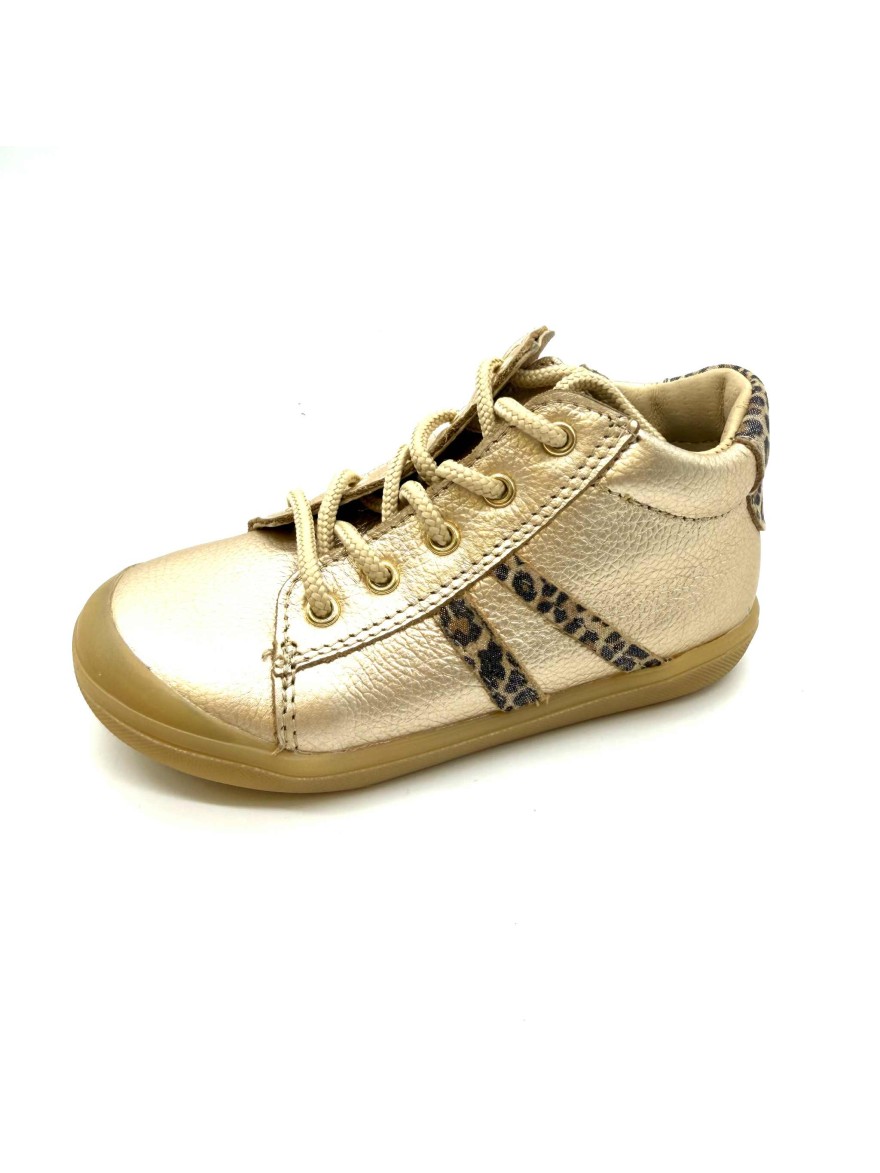 Chaussure Bellamy Val Doré | Baskets Montantes Léopard Enfant