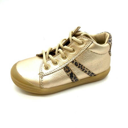 Chaussure Bellamy Val Doré | Baskets Montantes Léopard Enfant