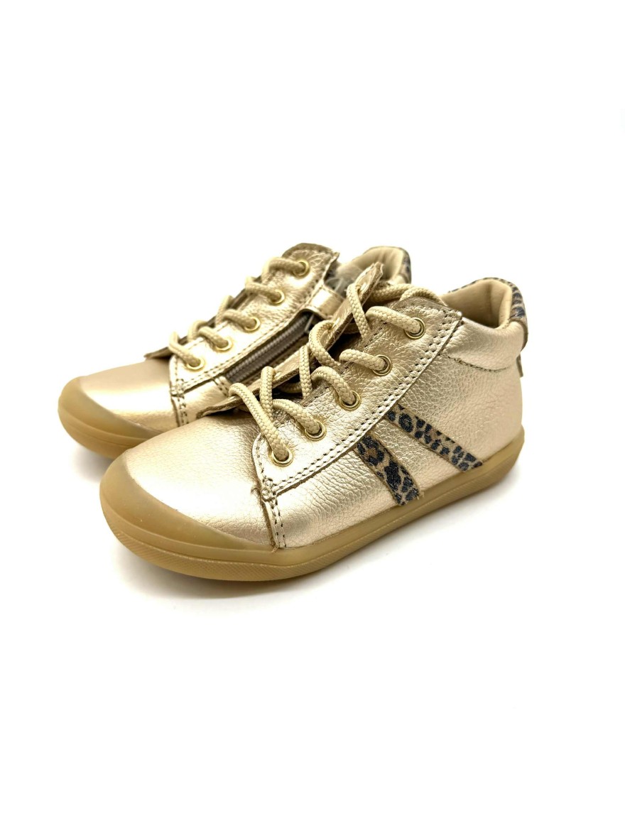 Chaussure Bellamy Val Doré | Baskets Montantes Léopard Enfant
