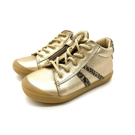 Chaussure Bellamy Val Doré | Baskets Montantes Léopard Enfant