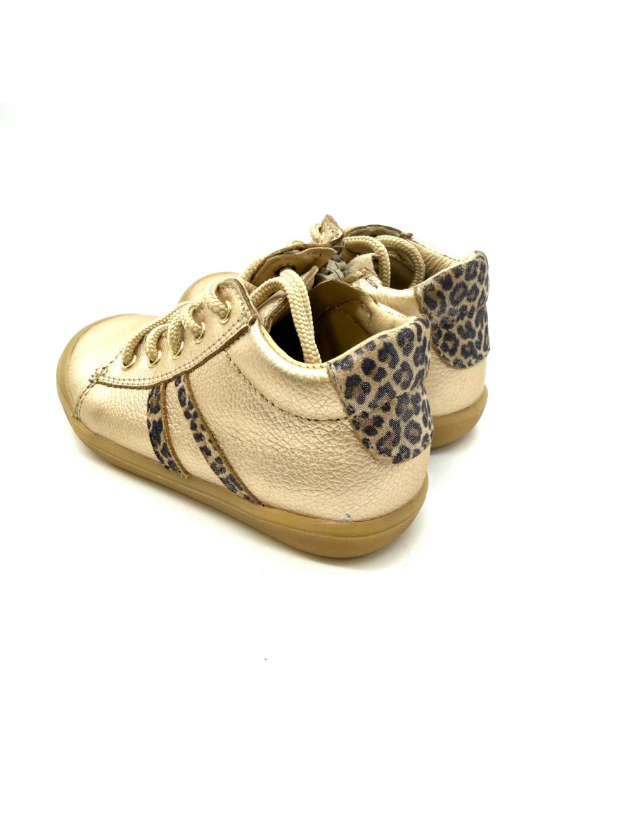 Chaussure Bellamy Val Doré | Baskets Montantes Léopard Enfant