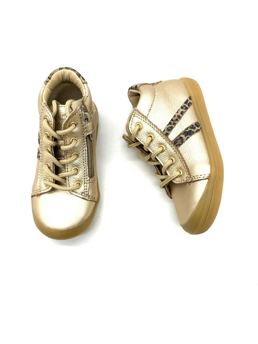 Chaussure Bellamy Val Doré | Baskets Montantes Léopard Enfant