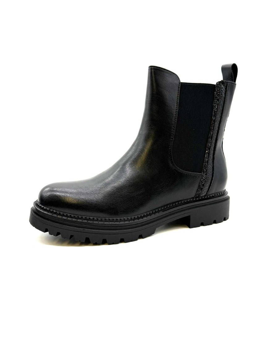Bottine Hiver Lady Glory | Noir Mat à Talon Bloc | Urbain et Confortable