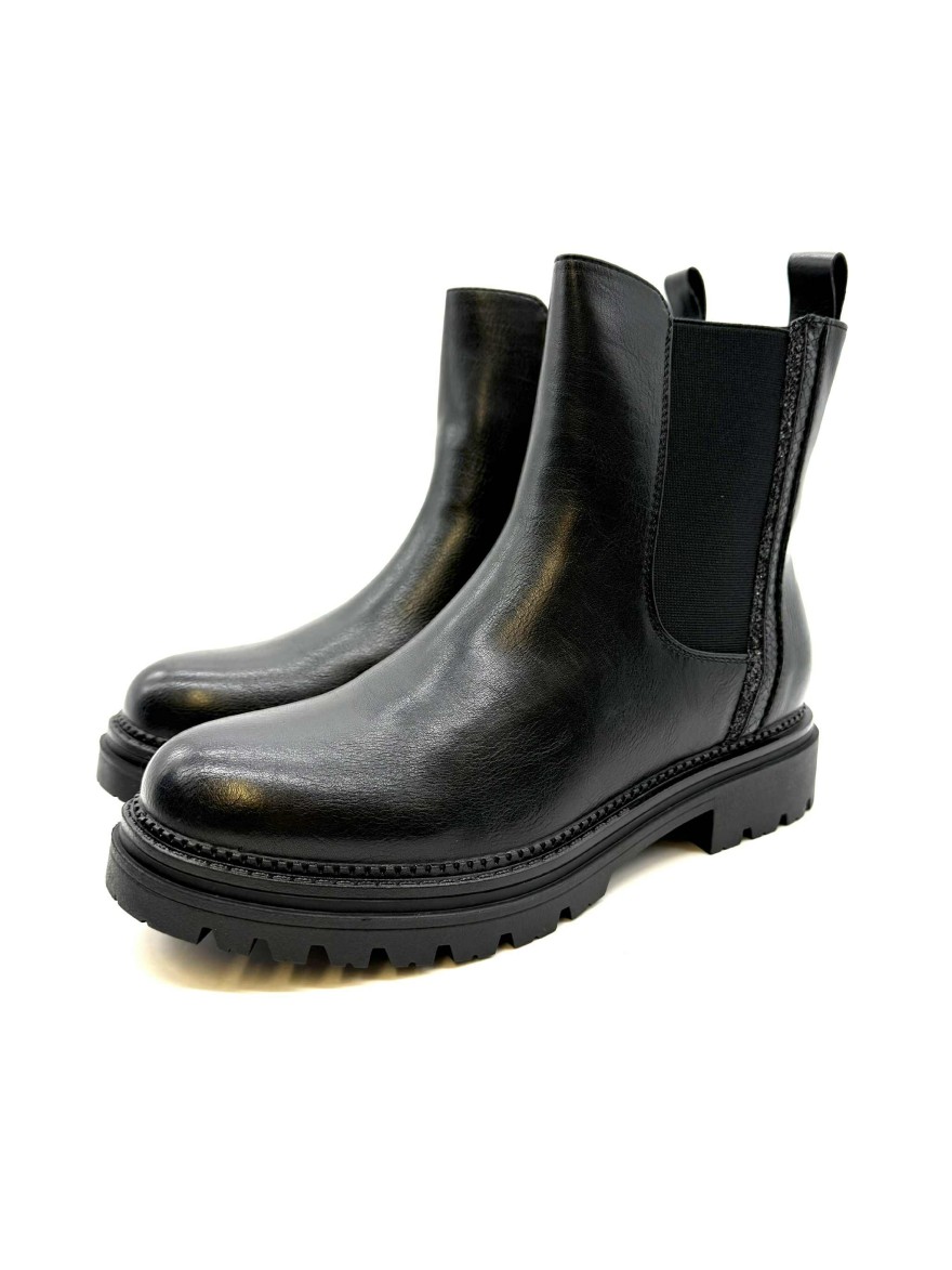 Bottine Hiver Lady Glory | Noir Mat à Talon Bloc | Urbain et Confortable