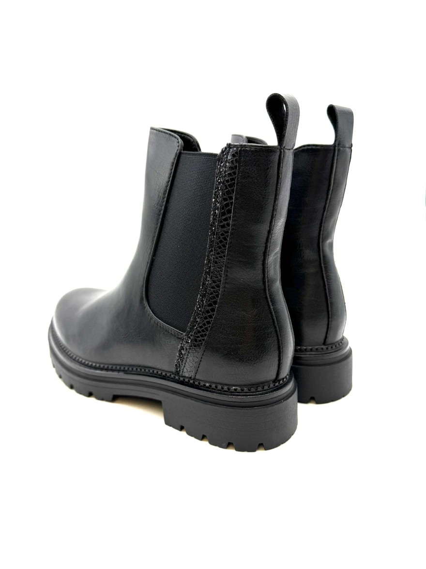 Bottine Hiver Lady Glory | Noir Mat à Talon Bloc | Urbain et Confortable