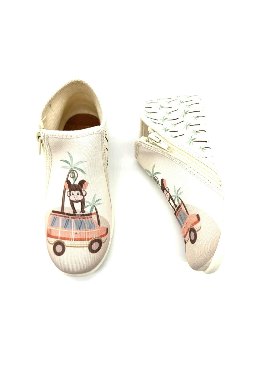 Chausson Bellamy Pong Garçon | Singe & Jungle Tropicale | Marina & Paloma
