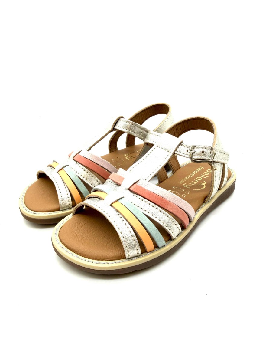 Nu pied fille Bellamy Glis pastel et raffiné | Marina & Paloma