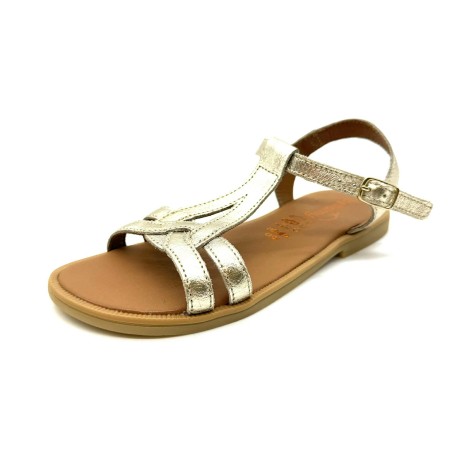 Nu pied fille Bellamy Jilou argent tressé | Marina & Paloma