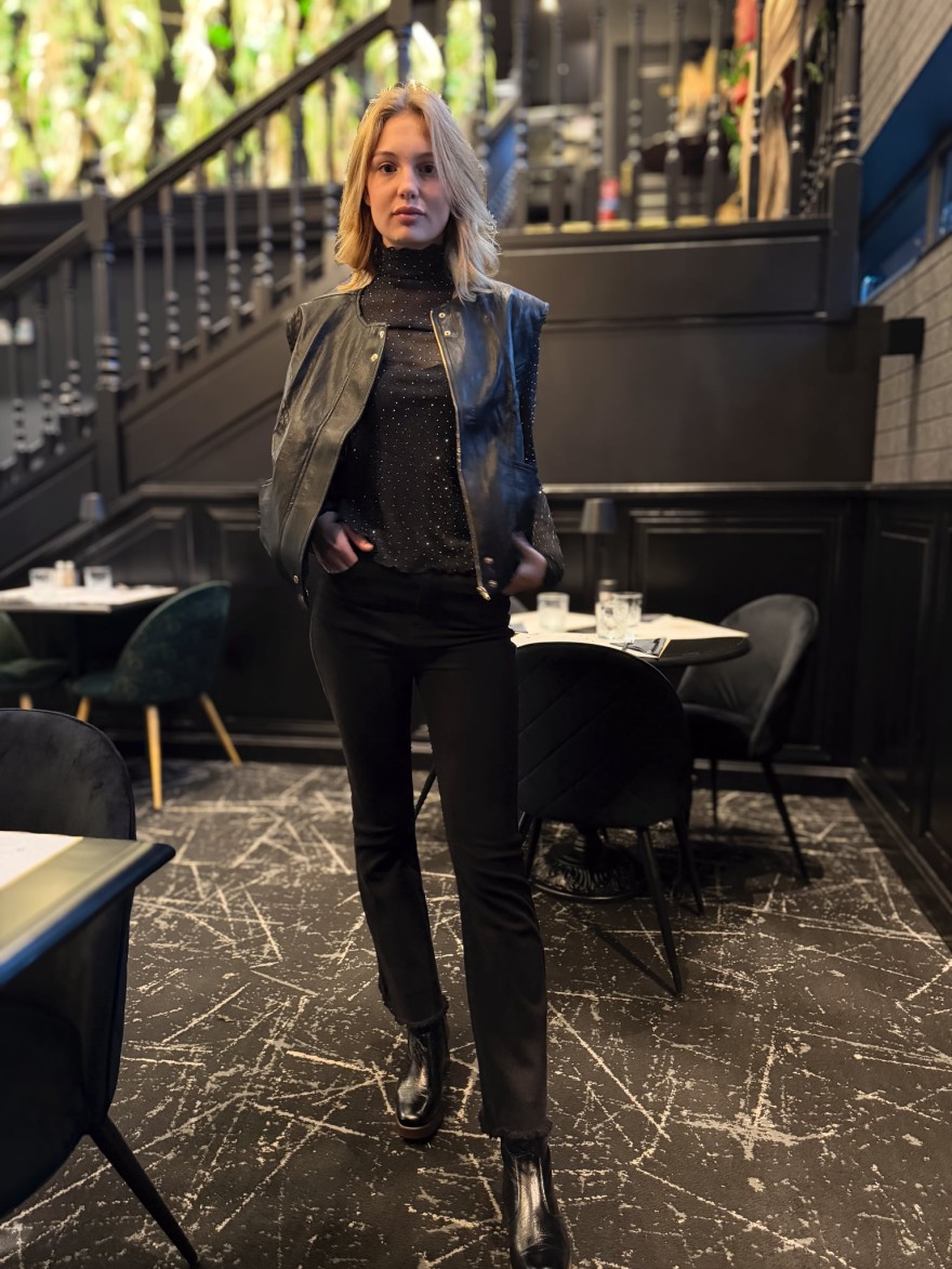 Gilet Sans Manche Simili Kilky Veste femme | Marina & Paloma