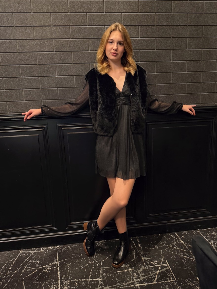 Robe Maelle Fête Curvy Robe femme | Marina & Paloma – Doré éclatant