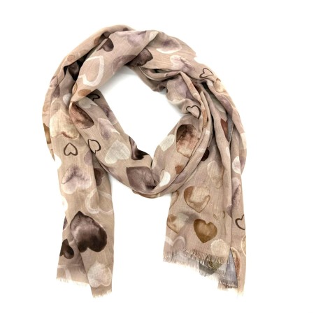 Foulard Hiver Foulard femme | Marina & Paloma – Motifs cœur tendres