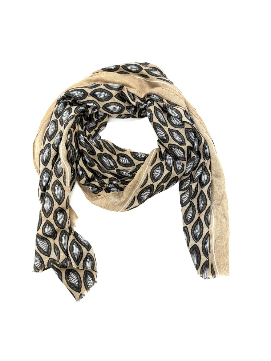 Foulard Hiver Foulard femme | Marina & Paloma – Motifs feuillage doux