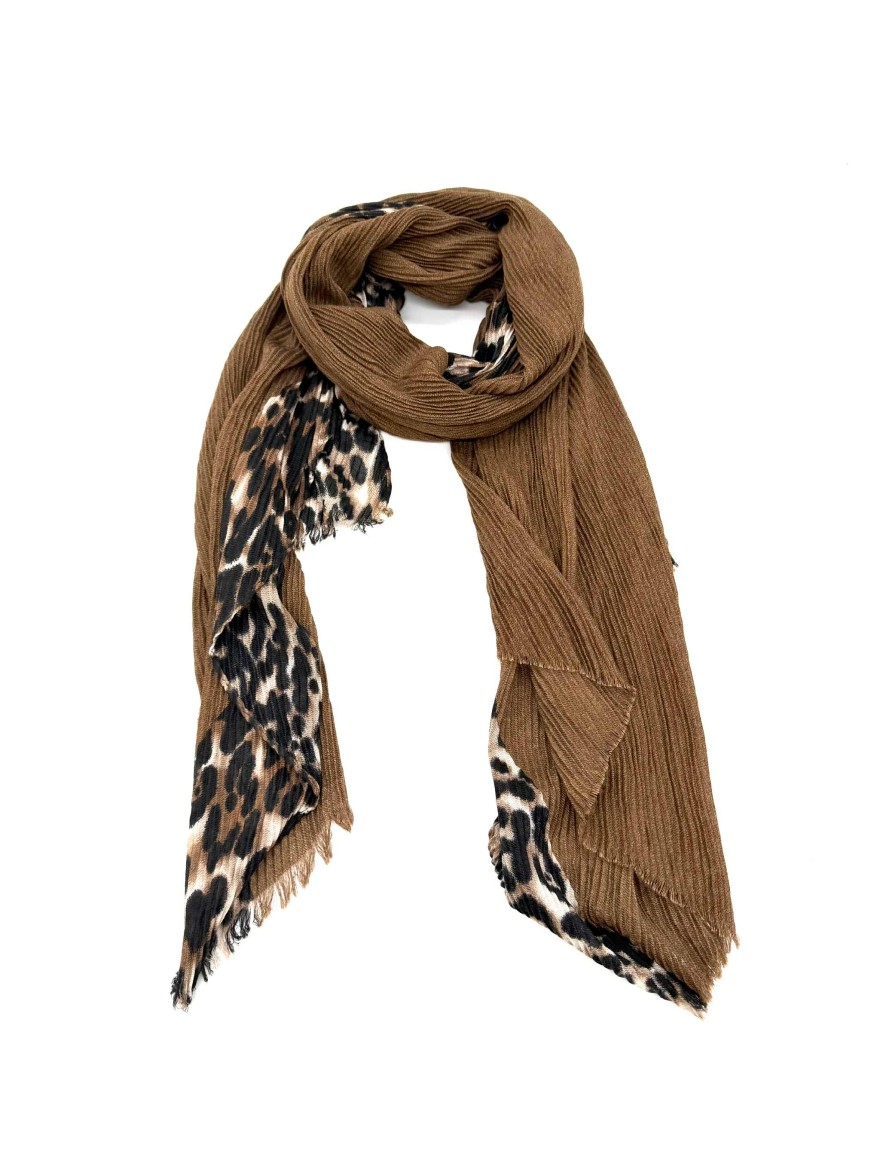 Foulard Hiver | Marina & Paloma – Foulard chaud à imprimé léopard