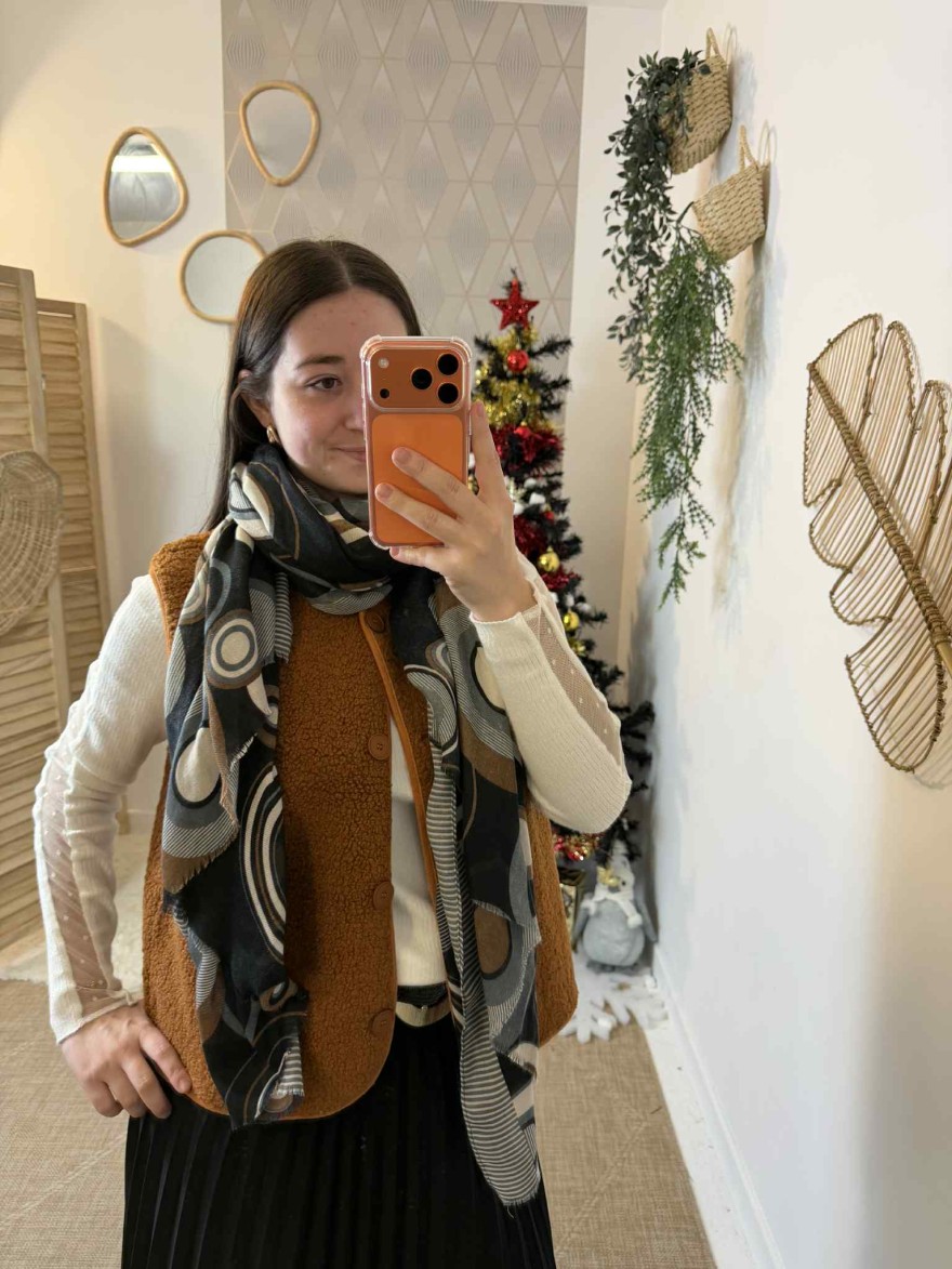 Foulard Hiver Fantaisie | Marina & Paloma – Accessoire fluide et moderne