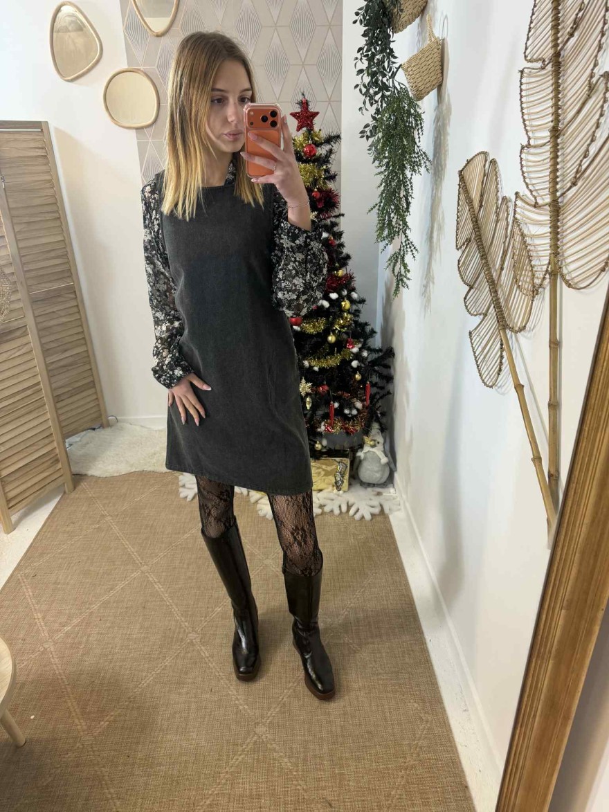 Robe gris anthracite tendance et chic | Marina & Paloma