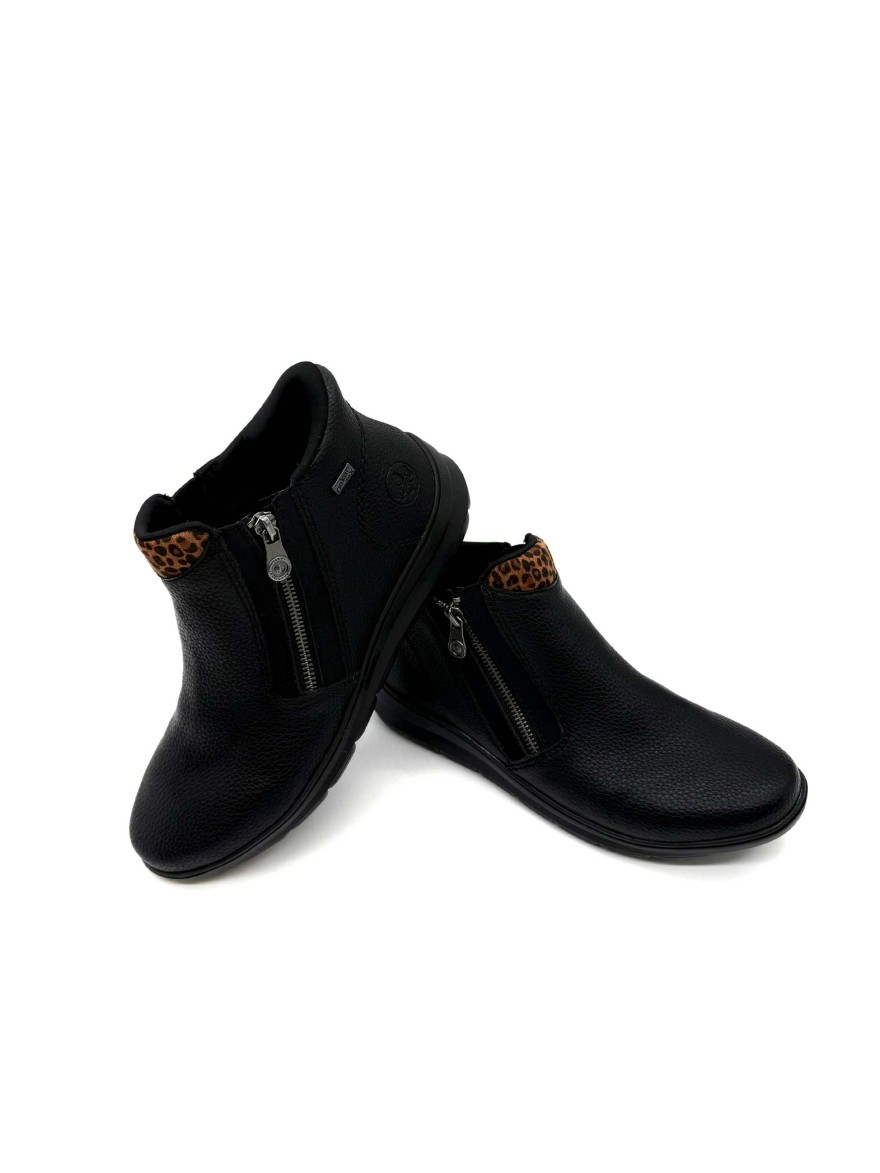 Bottine Rieker Z0059-00 – Confort & Style Noir | Marina & Paloma