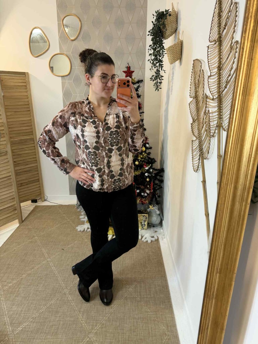 Pantalon Flare Noir Norfy | Marina & Paloma