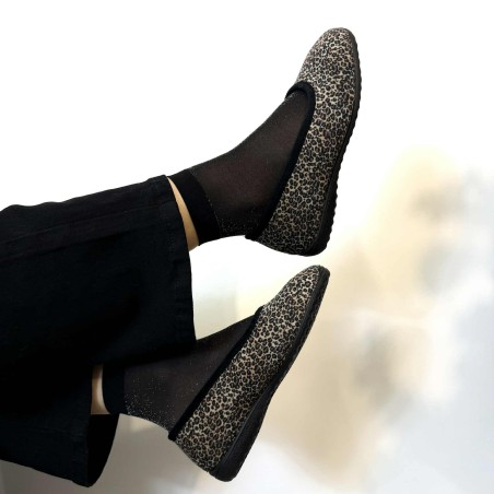 Chausson Fargeot Espard Léopard Ballerine | Marina & Paloma