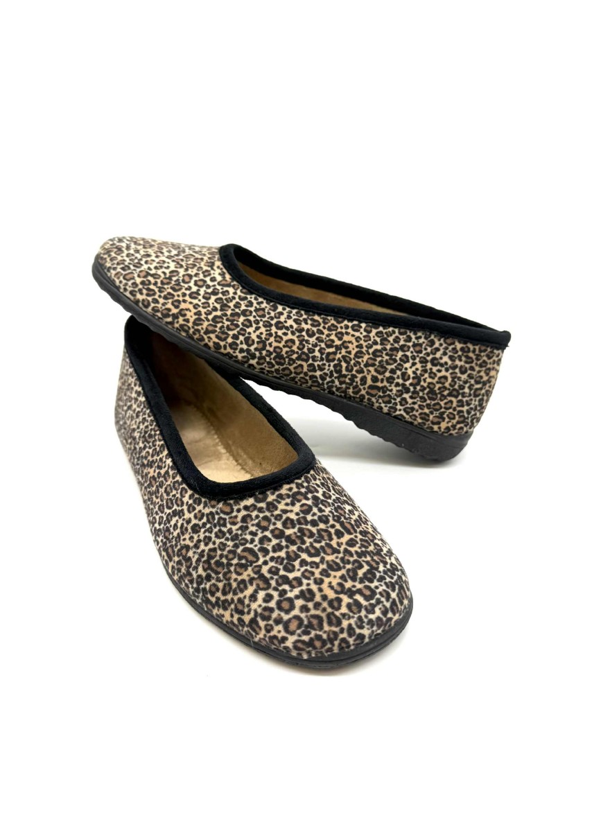Chausson Fargeot Espard Léopard Ballerine | Marina & Paloma