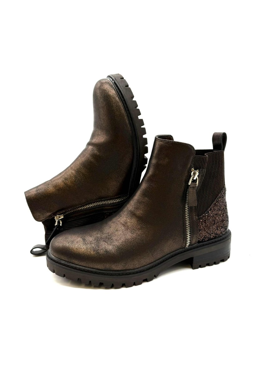 Bottine Hiver | Style cuir brun chic et robuste | Marina & Paloma