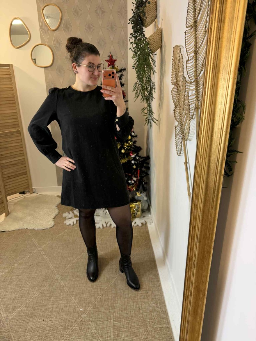 Robe en jean noir Kilky JP3362-2 | Marina & Paloma