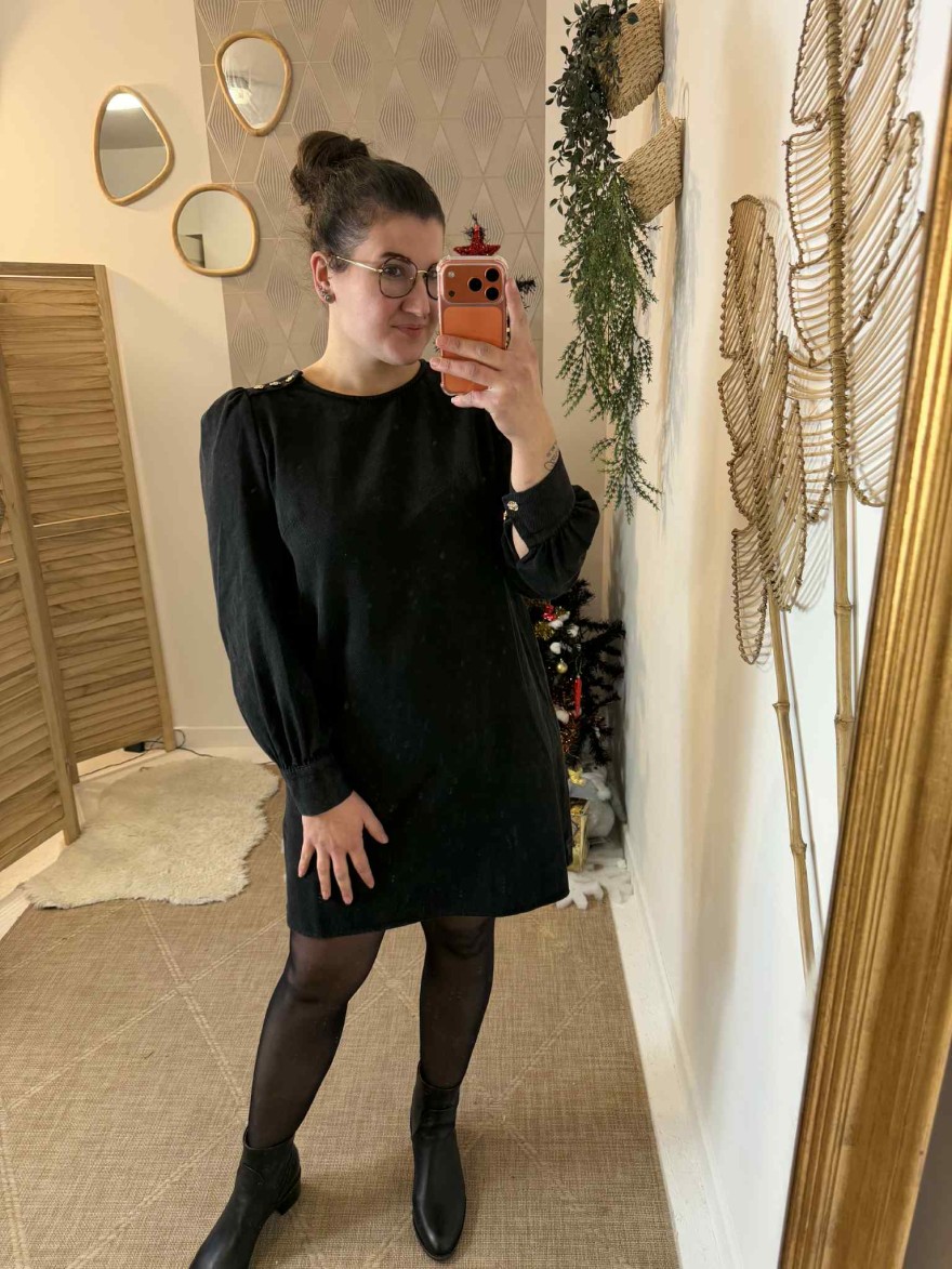 Robe en jean noir Kilky JP3362-2 | Marina & Paloma