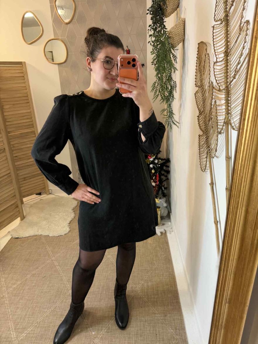 Robe en jean noir Kilky JP3362-2 | Marina & Paloma