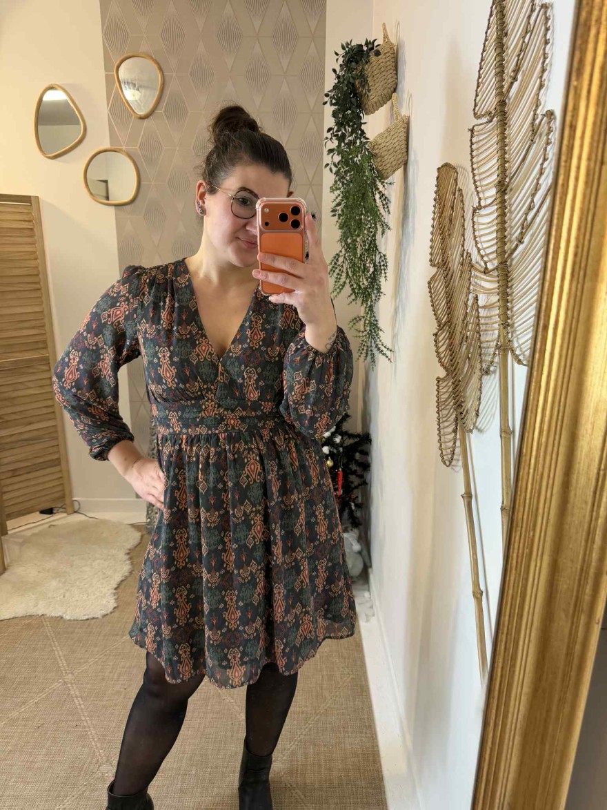 Robe Maelle Curvy grande taille bohème chic | Marina & Paloma
