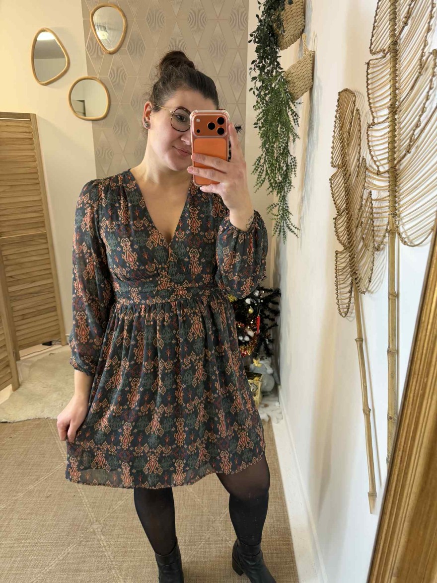 Robe Maelle Curvy grande taille bohème chic | Marina & Paloma