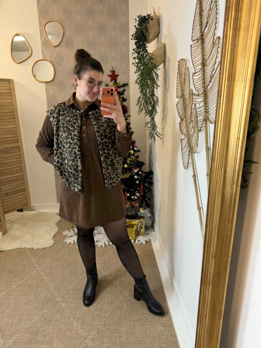 Gilet sans manche léopard Kilky | Marina & Paloma