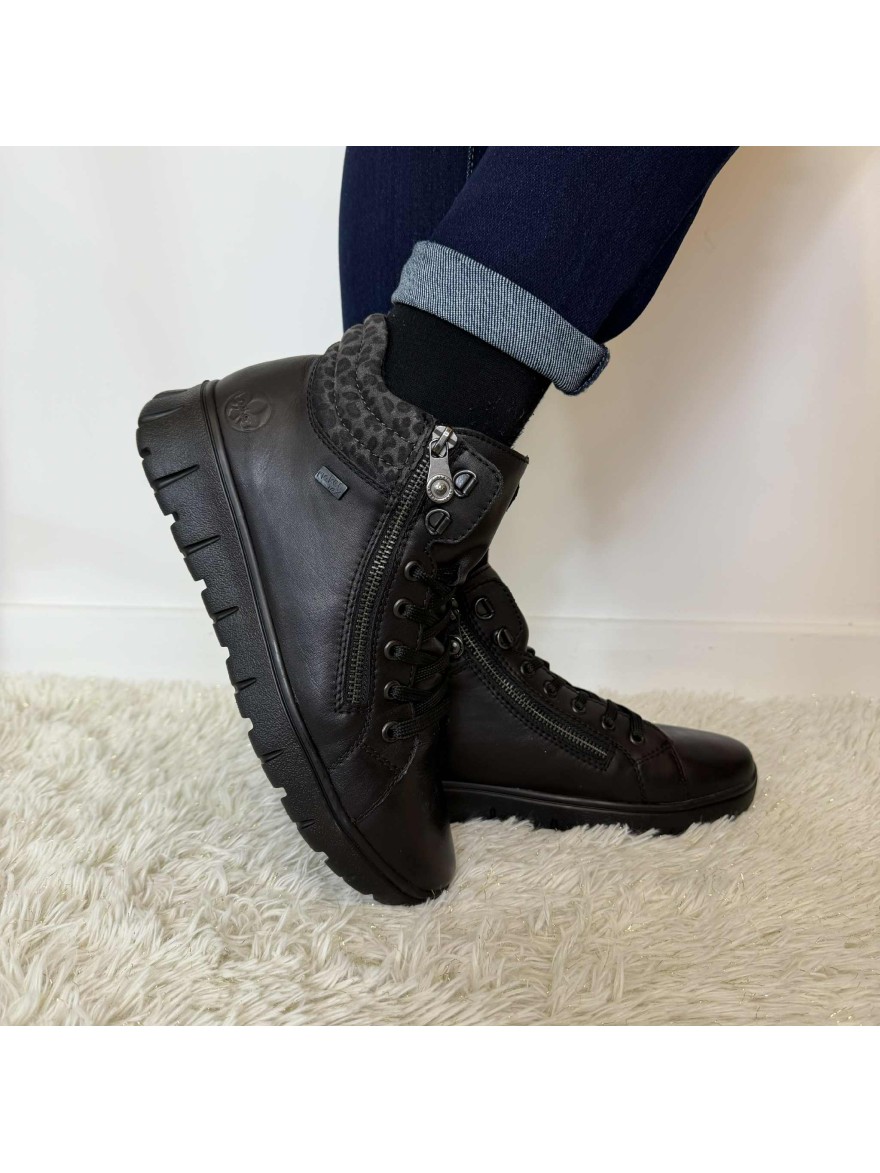Basket Rieker N1305-00 – Confort & Adhérence Noire | Marina & Paloma