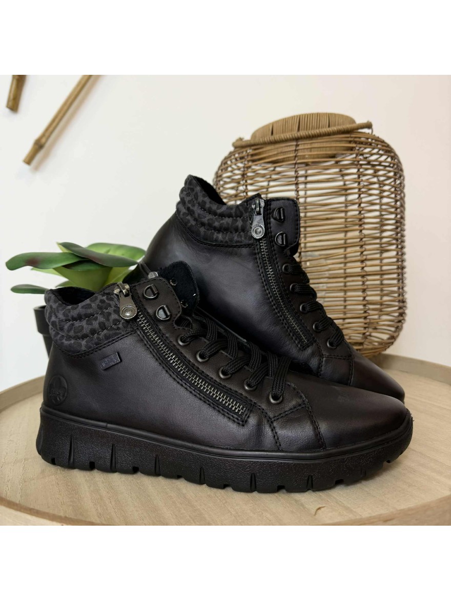 Basket Rieker N1305-00 – Confort & Adhérence Noire | Marina & Paloma