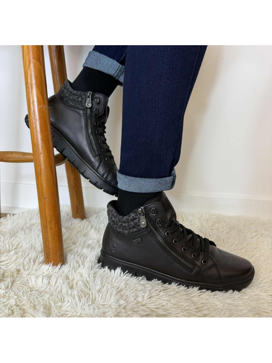 Basket Rieker N1305-00 – Confort & Adhérence Noire | Marina & Paloma