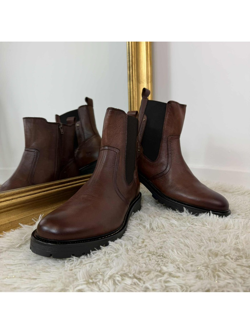 Bottine Chelsea Mustang Marron -50% | Marina & Paloma