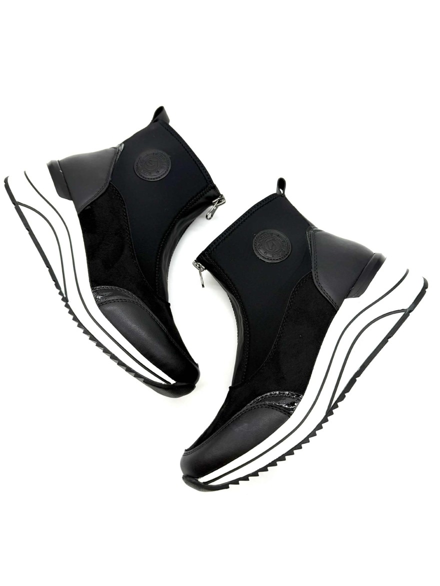 Basket Stretch Remonte D0T78-02 Noir | Marina & Paloma