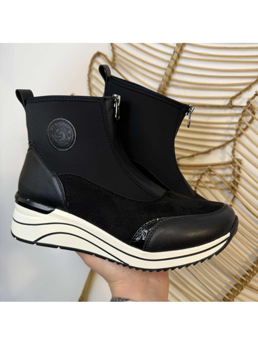 Basket Stretch Remonte D0T78-02 Noir | Marina & Paloma