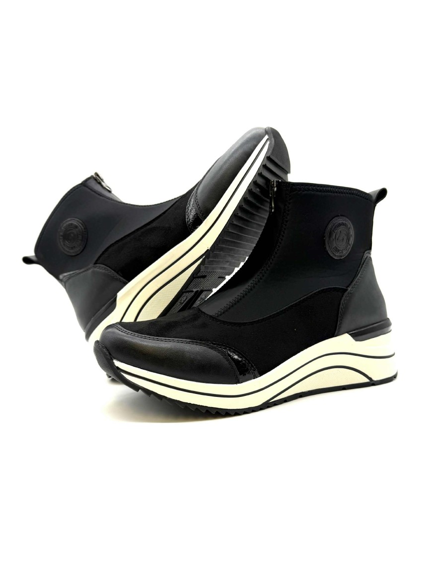 Basket Stretch Remonte D0T78-02 Noir | Marina & Paloma